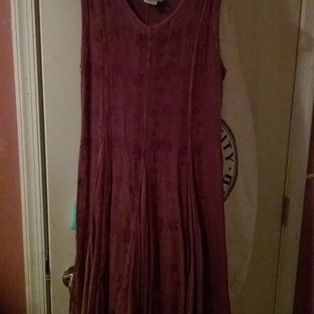 MPH Brown 100% rayon dress size medium